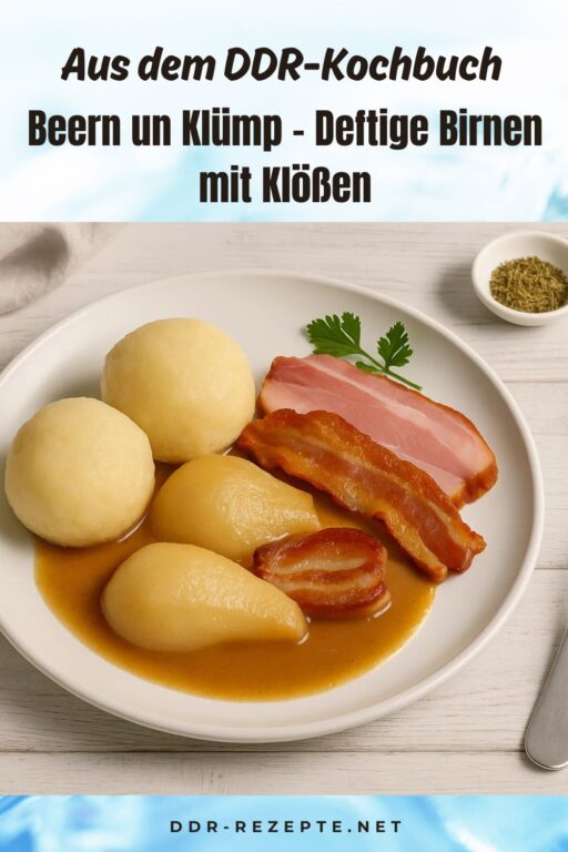 Beern un Klümp – Deftige Birnen mit Klößen