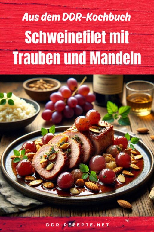 Schweinefilet mit Trauben und Mandeln