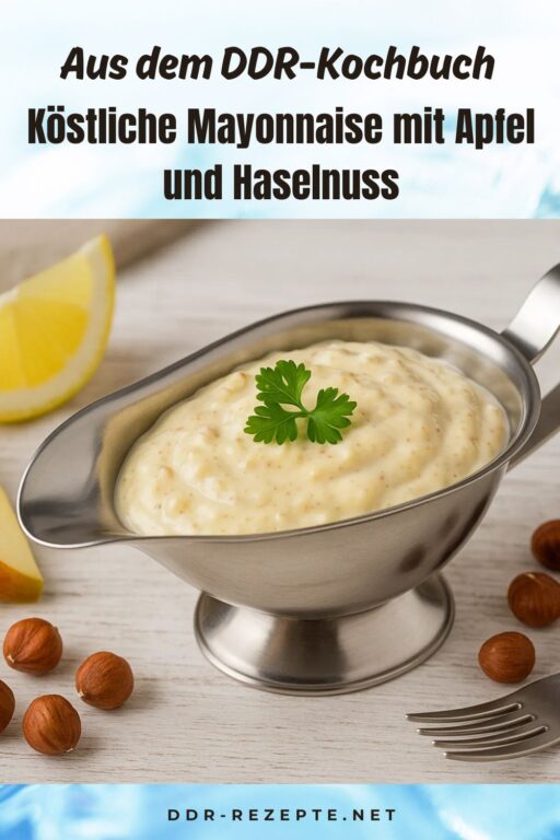 Köstliche Mayonnaise mit Apfel und Haselnuss