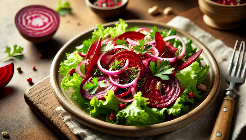 Salat mit roter Bete