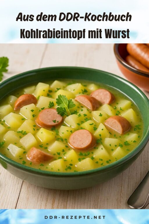Kohlrabieintopf mit Wurst
