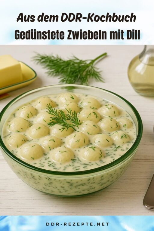 Gedünstete Zwiebeln mit Dill
