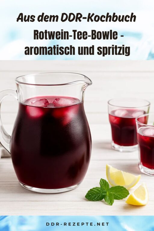 Rotwein-Tee-Bowle – aromatisch und spritzig