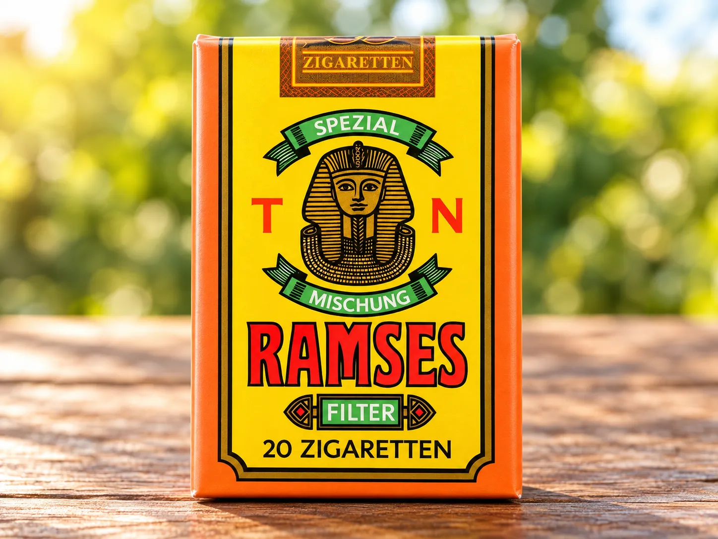 Historische Ramses Filter Zigarettenschachtel mit 20 Zigaretten aus DDR-Zeiten