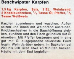 Beschwipster Karpfen