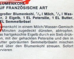 Blumenkohl auf französische Art