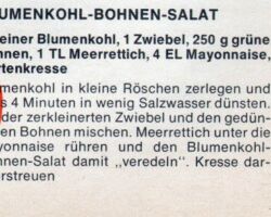 Blumenkohl-Bohnen-Salat