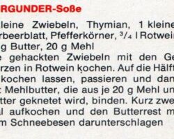 Burgunder Soße