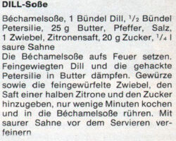 Dill-Soße