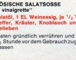 Französische Salatsoße