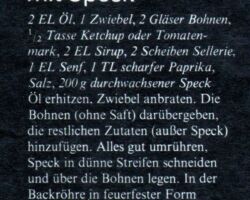 Gebackene Bohnen mit Speck