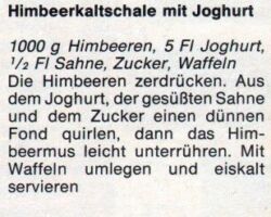 Heidelbeerkaltschale mit Joghurt