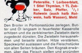 Huhn in Rotwein