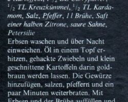 Indische Erbsensuppe