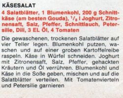 Käsesalat