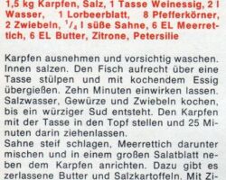 Karpfen blau