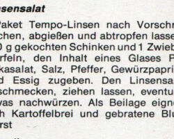 Linsensalat