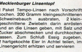 Mecklenburger Linsentopf