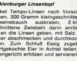 Mecklenburger Linsentopf