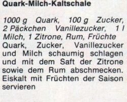 Quark-Milch-Kaltschale