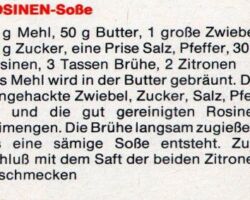 Rosinen-Soße